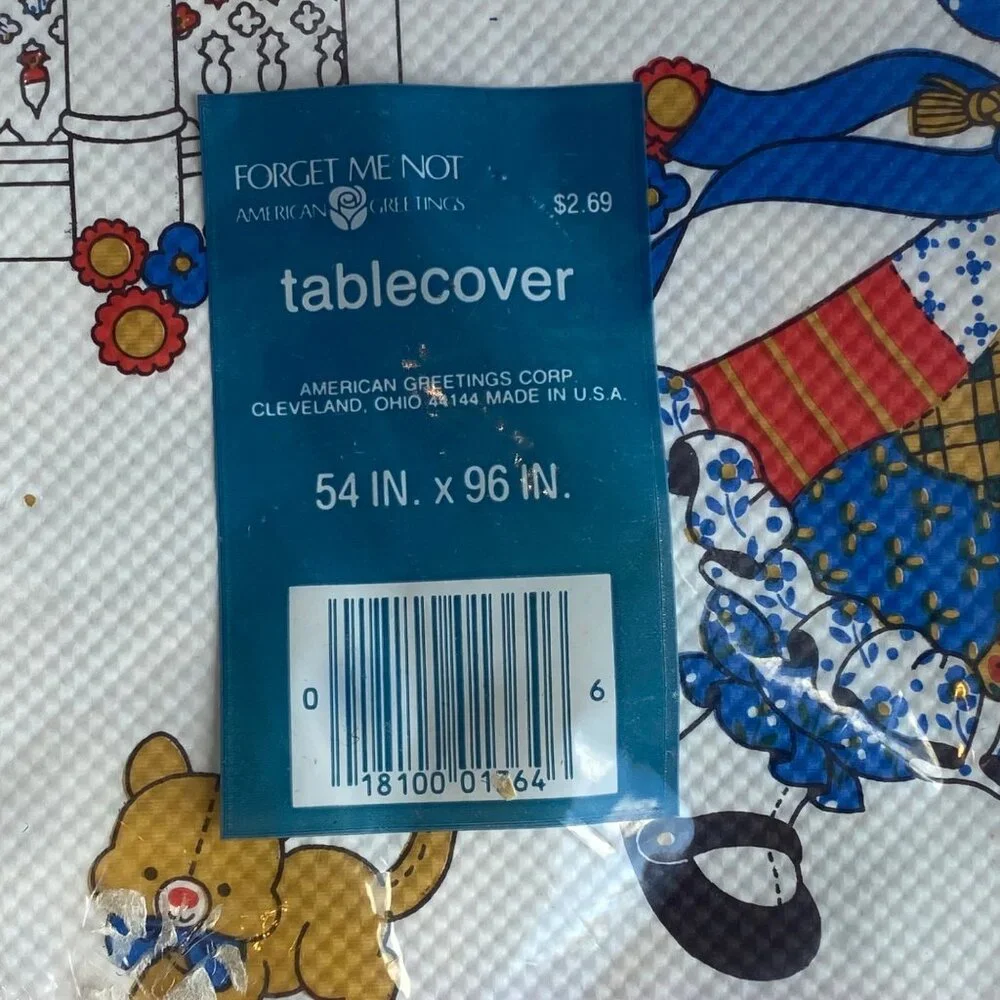 Vtg 1984 Holly Hobbie Girl American Greetings Tablecover 54